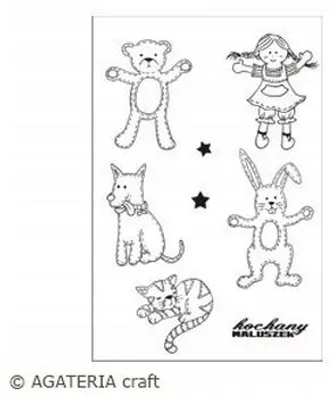Produktbild von Agateria Polymerstempel Spielzeug 1 Set Bastel