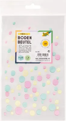 Produktbild von folia Bodenbeutel "Punkte" Maße: (B)145 x (H)235 mm 10 Stück