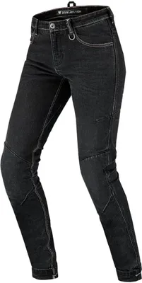 Immagine prodotto di Jeans tecnici per motociclisti, traspiranti, con protezioni per ginocchia e fianchi conformi alla normativa CE