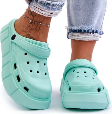 Produktbild von Damen-Schaumstoffplattform Crocs Minze Beckett 38/39