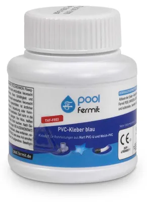 Produktbild von Fermit PVC-Kleber blau mit Pinsel 125 ml