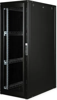 Productafbeelding van ROLINE Serverkast, 48,26 cm, 19 inch, 36 HE, 600x1000 mm (breedte x diepte), zwart, met plexiglas