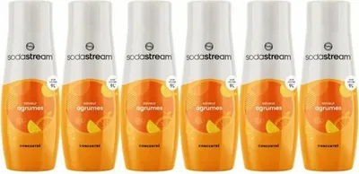 Image de Concentrés SODASTREAM - Lot de 6 concentrés d'agrumes - Jusqu'à 54 L de boissons - 440 ml