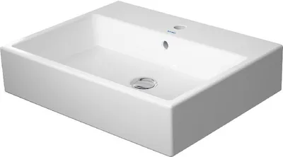 Zdjęcie produktu dla Duravit VERO AIR umywalka z przelewem, ława z otworem na baterię, 600 x 470 mm 1 otwór na baterię biały