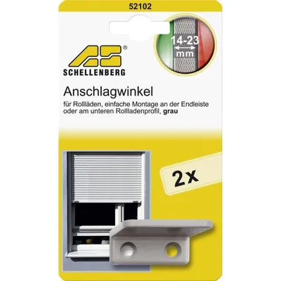 Produktbild von Schellenberg Anschlagwinkel grau für Rollladen