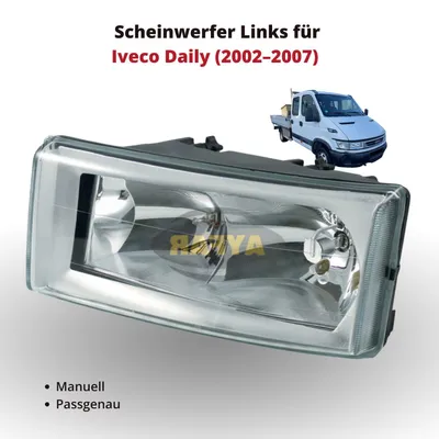 Immagine prodotto di Faro anteriore sinistro per Iveco Daily (2002–2007) | Regolazione manuale | Cod. 505515