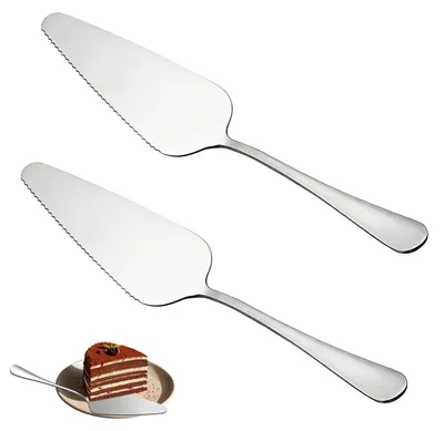 Tortenheber aus Edelstahl, 2 Stück, 22,6 cm, für Kuchen und Pizza