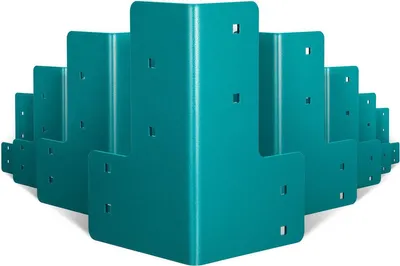 Image de Kit de 8 supports d'angle pour établi, supports robustes en acier de 4 mm avec kit de quincaillerie
