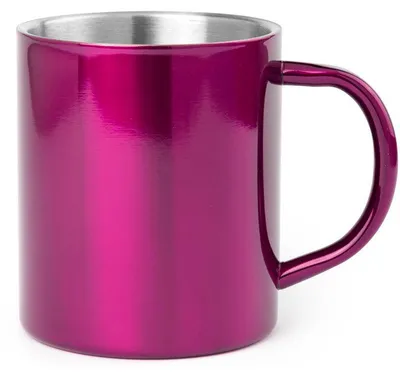 Produktbild von Luxusbecher/Kaffeebecher - metallic rosa - 280 ml - Edelstahl