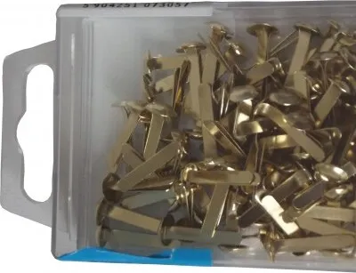 Produktbild von 80 Rundkopfmusterklammern gold  17 mm