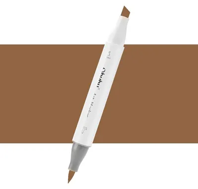 Obrázek produktu pro Lihová fixa OHUHU oboustranná Brush & Chisel, Light Walnut (E370)