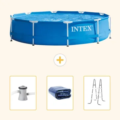 Imagen del producto de Piscina inflable rectangular - 305x76 cm - de 4 piezas - SCB83