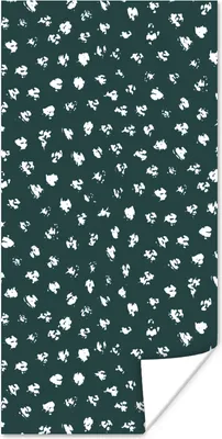 Produktbild von MuchoWow® Poster Polka dots - Weiß - Grün 20x40 cm - Plakat - Foto