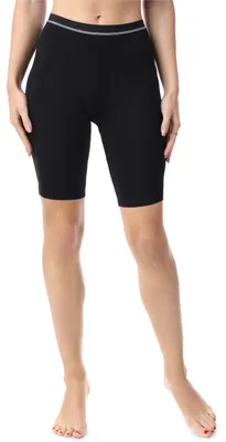 Produktbild von Bellivalini Damen Kurze Leggings mit Ziergummi BLV50-182 (Schwarz, L)