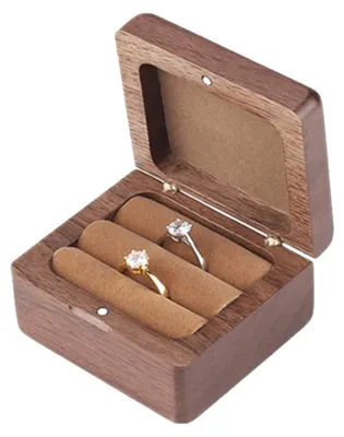 Produktbild von Solidchoice – Holzkissen für Ringe, ideal für Hochzeiten