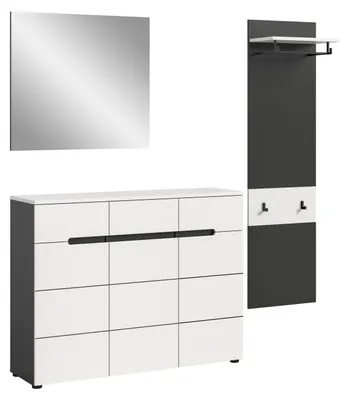 Image de Canu ensemble d'armoires de rangement C30 blanc, gris.