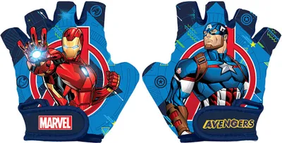 Produktbild von Marvel Avengers Fahrradhandschuhe Mit Iron Man, Captain America & Co. für Kinder
