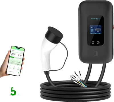 Produktbild von EV-Ladegerät, Typ 2 Kompatibilität, intelligente Steuerungsfunktionen, 32A 22KW 5M, Typ2