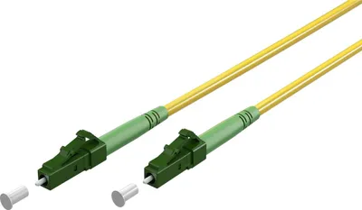 Immagine prodotto di Goobay 59636 Cavo in fibra ottica (FTTH), monomodale (OS2) giallo, giallo (simplex), 30 m di cavo in fibra ottica (FO), spina LC-APC (8°) > spina LC-APC (8°), guaina senza alogeni (LSZH)