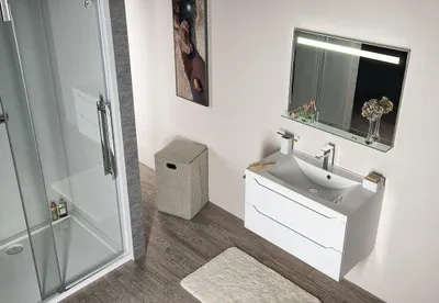 Produktbild von Sapho Badmöbel-Set WAVE 80, weiß