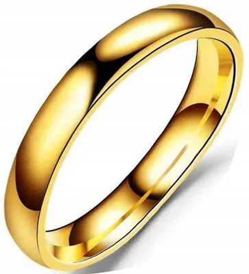Zdjęcie produktu dla Złota Obrączka Pierścionek Stal Szlachetna Gold
