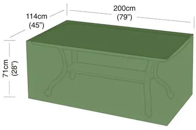 Obrázek produktu pro Ochranný obal na obdélníkový stůl a 4 židle, 215 x 173 x 89 cm zelený