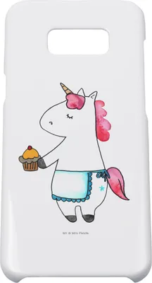 Produktbild von Mr. & Mrs. Panda Samsung Galaxy S8 plus Handyhülle  Einhorn Muffin - Weiß - Geschenk, Geburtstagsgrüße, Cover, Unicorn, Handy Case, Geburtstag, Hülle, Glückwünsche