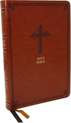 Produktbild von Kjv, Thinline Bible, Large Print, Leathersoft, Brown, Red Letter Edition, Comfort Print