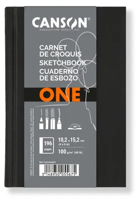 Image de CANSON Skizzenbuch ARTBOOK ONE, DIN A6, schwarz