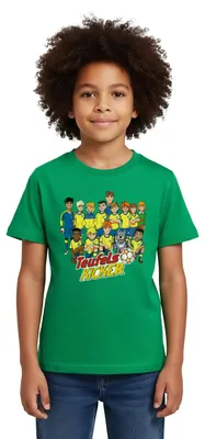 Produktbild von Spreadshirt Teufelskicker Fußballmannschaft Kinder T-Shirt, 122/128 (7-8 Jahre), Kelly Green
