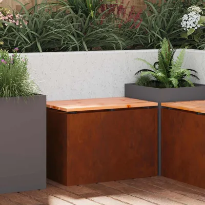 Produktbild von "Schlussverkauf" Bank Outdoor 1 PC - Gartenbank Sitzbank - Wetterfeststahl 60x40x43 cm C15442