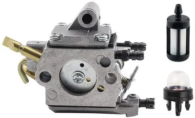 Image de Carburateur pour Stihl MS192, MS192T, MS192TC, monocylindre, en métal, noir