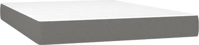 Immagine prodotto di vidaXL Materasso a molle insacchettate grigio scuro 140x190x20 cm tessuto