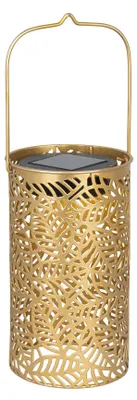 Produktbild von LED Solar Laterne Ø 10 x 18 cm Gartenlaterne Hängelaterne warmweiß