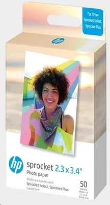 Image de HP HPIZL2X350 'Zink Paper Sprocket Select 50 Pack 2,3x3,4"'(, 50 feuilles, )