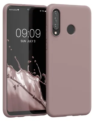 Produktbild von kwmobile Hülle für Huawei P30 Lite TPU Case - Handyhülle unterstützt kabelloses Laden, flexible Schutzhülle, gummiertes Cover in Nude Lilac