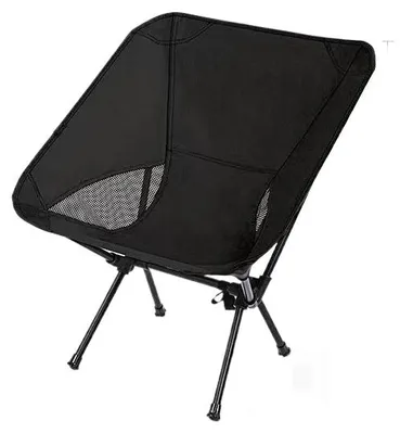 Produktbild von Tragbarer Mondstuhl – faltbarer Campingstuhl für Outdoor, Picknick, Angeln & Freizeit，Black