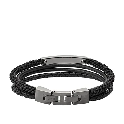 Image de FOSSIL bracelet Vintage Casual Multi-Strand Bracelet Black noir