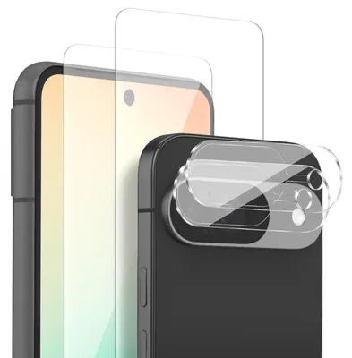 Produktbild von 2x Display + Kamera Glas für Google Pixel 9 Displayschutz Kameraschutz Panzerfolie Displayglas Kameraglas 9H Schutzglas
