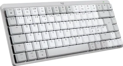 Productafbeelding van Logitech 920-010797, Draadloos, RF draadloos + Bluetooth, Mechanische schakelaar, QWERTY-indeling, LED-verlichting, Grijs