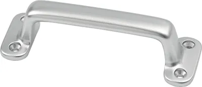 Zdjęcie produktu dla Uchwyt A.22mm L.110mm W.36mm Odlew aluminiowy anodowany na srebrno otwory 4 HERMETA