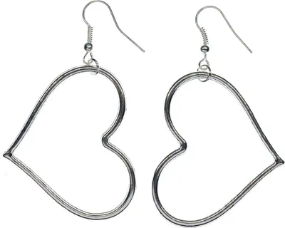 Produktbild von Herz Ohrringe Miniblings Ohrhänger Herzen Liebe Valentinstag silber Umriss