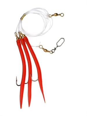 Produktbild von Shakespeare Gummi Makk Rig 8/0 Red Vorfach - Pilkvorfach