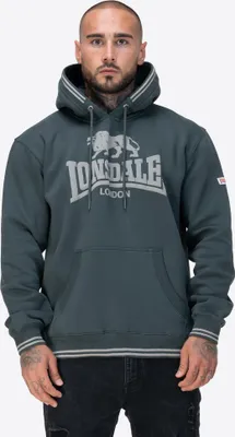 Produktbild von Herren Kapuzensweatshirt normale Passform OUTWOOD Green/Green S Lonsdale