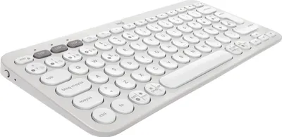 Immagine prodotto di Logitech Pebble Keys 2 K380s QWERTY Layout spagnolo grigio Tastaturen Zubehör Ideale