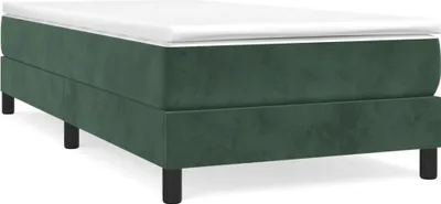 Produktbild von "im Sonderangebot"Boxspringbett/Bettrahmen - CLORIS - Einzelbett -gestell Dunkelgrün 90x200 cm - Einfache Montage -  Samt - NeuMöbel9439075