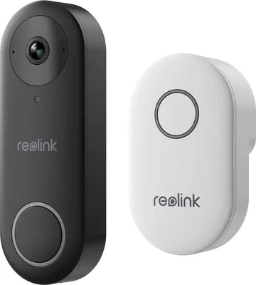 Obrázek produktu pro Reolink Video Doorbell PoE, Černá, Bílá, 1 kusů, 1 kusů, ABS (akrylonitril-butadien-styren), Polykarbonát (PC), Zeď, 2-way