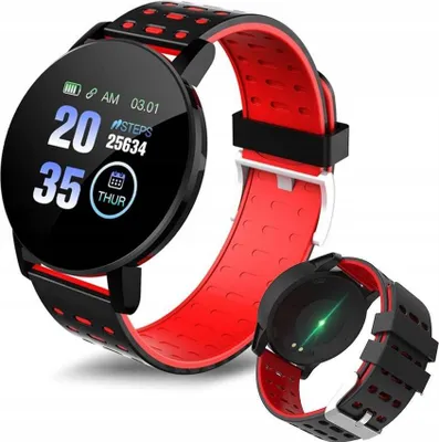 Zdjęcie produktu dla Nd41_Ds_54634 Smart Band 119 Plus Czarno-Czerwony