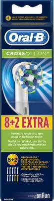Produktbild von Braun Oral-B CrossAction Ersatz-Aufsteckbürsten 10 Stück