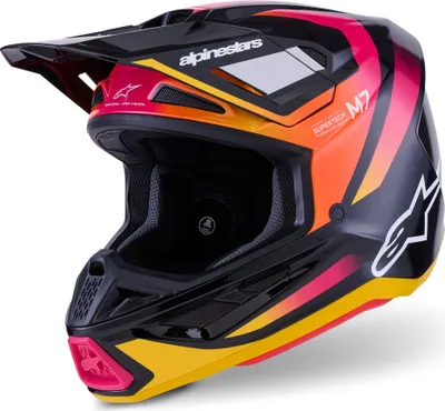Produktbild von Alpinestars S-M7 Rise Motocross Helm, schwarz/rosa, M (57/58)